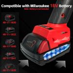 Cordless Angle Grinder Compatible with Milwaukee M18 18V Battery(NO Battery) Battery Powered Angle Grinder,4-1/2" Angle Grinder (No Wheels)