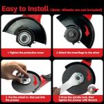 Cordless Angle Grinder Compatible with Milwaukee M18 18V Battery(NO Battery) Battery Powered Angle Grinder,4-1/2" Angle Grinder (No Wheels)