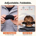 180s Fleece Earmuffs – Black, Behind-the-Head Design