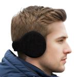 180s Fleece Earmuffs – Black, Behind-the-Head Design