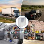 Maeklon Truck Bed Tool Box with 5-Drawer Slides, Heavy Wall Aluminum Truck Bed Tool Box, Lockable Tool Chest Storage for Pickup, Jobsite and Side Trucks, Silver