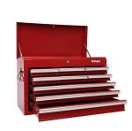 Workington Professional Industrial Portable Metal Tool Chest with 9 Drawers, 26" 9-Drawer Tool Chest Cabinet with Ball Bearing Drawer Slides, Steel Tool Storage Box Organizer 4016 Red