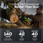 Greenworks 60V 18" Brushless Cordless Chainsaw,(Tool Only)