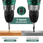 Power Drill Cordless: DEKO PRO Cordless Drill 20V Electric Power Drills Set Tool for Women with Battery and Charger 20 Volt Drills Driver Kit Green