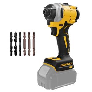 Cordless Impact Driver for Dewalt 20V Battery, Brushless 1/4" Impact Driver, 3-Speed(0-3250 RPM), 3800 IPM Power Impact Drill with LED Light, for Home Improvement Tasks(no battery)
