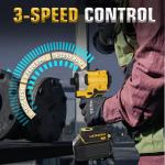 Cordless Impact Driver for Dewalt 20V Battery, Brushless 1/4" Impact Driver, 3-Speed(0-3250 RPM), 3800 IPM Power Impact Drill with LED Light, for Home Improvement Tasks(no battery)