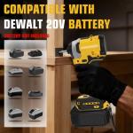 Cordless Impact Driver for Dewalt 20V Battery, Brushless 1/4" Impact Driver, 3-Speed(0-3250 RPM), 3800 IPM Power Impact Drill with LED Light, for Home Improvement Tasks(no battery)
