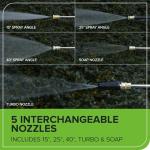 Greenworks Pro Brushless 3000 PSI (CSA Certified) 2.0 GPM Max / 1.1 GPM Electric Pressure Washer (Foldable Handles, Rugged Steel Frame, 25 FT Hose, 35 FT GFCI Power Cord)