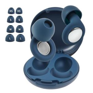 Podstring Ear Plugs for Sleeping Noise Cancelling, Ear Plugs for Noise Reduction with 8 Eartips, Reusable Noise Cancelling Ear Plug for Concerts, Silicone Hearing Protection Earplug 30db - Blue