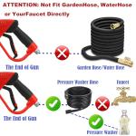 Tool Daily Deluxe Pressure Washer Gun, with Replacement Wand Extension, 5 Nozzle Tips, M22 Fitting, 40 Inch, 5000 PSI