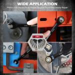 Premium 24-Piece Ratcheting Wrench Set, SAE & Metric Combination Wrenches, 8–19mm / 1/4″–7/8″, 72-Tooth CR-V Steel with Durable Black Finish, Ratchet Spanners with Roll-Up Tool Pouch for Repair