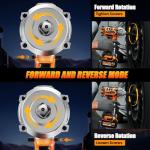 MAGSEN 1/2 inch Cordless Impact Wrench, 900Ft-lbs (1200N.m) High Torque Brushless Impact Gun,3800RPM,2x4000mAh Battery, 5 Sockets,LED Light,Electric Impact Motor Variable Speeds for Car/Mower/Pickup