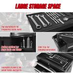 Torin 5-Drawer Rolling Tool Chest: Metal Tool Box with Wheels, Removable Top Tool Box, Liner, Adjustable Shelf and Locking Mechanism for Garage Workshop,Black