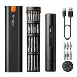 MrToNo Electric Screwdriver, Cordless Screwdriver Set, Power Screwdriver Set, 3 Torque Settings, 1500mAh Battery, 33 Magnetic Bits, LED Light, Rechargeable Tool for Furniture, DIY, Household Repair