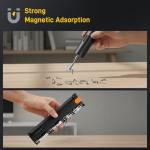 MrToNo Electric Screwdriver, Cordless Screwdriver Set, Power Screwdriver Set, 3 Torque Settings, 1500mAh Battery, 33 Magnetic Bits, LED Light, Rechargeable Tool for Furniture, DIY, Household Repair