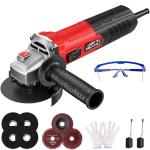 Avhrit Angle Grinder 10 Amp, 4-1/2 inch Power Angle Grinder Tools with 13000 RPM, 1200W Small Angle Grinder for Cutting, Grinding, Polishing