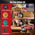 Avhrit Angle Grinder 10 Amp, 4-1/2 inch Power Angle Grinder Tools with 13000 RPM, 1200W Small Angle Grinder for Cutting, Grinding, Polishing