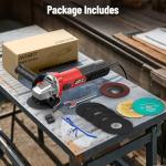 Avhrit Angle Grinder 10 Amp, 4-1/2 inch Power Angle Grinder Tools with 13000 RPM, 1200W Small Angle Grinder for Cutting, Grinding, Polishing