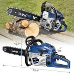 Gas Chainsaw 62CC 20 Inch Professional Powerful 2-Stroke Engine for Tree Cutting, Logging and Firewood with Chain Brake