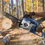 Gas Chainsaw 62CC 20 Inch Professional Powerful 2-Stroke Engine for Tree Cutting, Logging and Firewood with Chain Brake