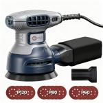 5-Inch Random Orbital Sander, Toolok 3Amp Electric Palm Sander with 6 Variable Speeds 6000-13000 OPM, Dust Bag & Vacuum Adapter, 15 Sandpapers for Woodworking, Furniture Refinishing & Paint Removal