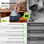 5-Inch Random Orbital Sander, Toolok 3Amp Electric Palm Sander with 6 Variable Speeds 6000-13000 OPM, Dust Bag & Vacuum Adapter, 15 Sandpapers for Woodworking, Furniture Refinishing & Paint Removal