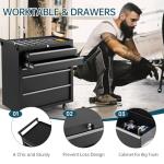 Loumernhant 5-Drawer Rolling Tool Chest, Heavy Duty Tool Storage Cabinet with Drawers & Locking Mechanism & Wheels, Multifunctional Utility Tool Storage Chest Organizer for Warehouse, Repair Shop.