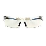 PASTL ANSI Z87+ U6 Protective Safety Glasses Tinted Clear Lens Light Wrap Around Black