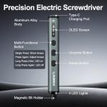 STREBITO Mini Electric Screwdriver, 67 in 1 Electric Screwdriver Kit - 50 S2 Preicison Bits, 5 Torque Settings, Organized Storage, Mini Power Screwdriver Rechargeable Tool Kit for PC Electronics