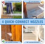 Pressure Washer, Power Washer with Foam Cannon, 4500PSIIMAX, High Pressure Cleaning Machine with Quick Connect Nozzles and 25FT Pressure Hose for Car Patio Driveway Home Outdoor