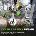 Electric Chainsaw Cordless, 42V 16 Inch Battery Chainsaw with Brushless Motor and Quiet Superior Cutting Power, Hand Battery Powered chainsaw for Tree Trimming Wood Cutting, 2 Battery and Charger