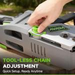 Electric Chainsaw Cordless, 42V 16 Inch Battery Chainsaw with Brushless Motor and Quiet Superior Cutting Power, Hand Battery Powered chainsaw for Tree Trimming Wood Cutting, 2 Battery and Charger