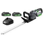 20-Inch Cordless Hedge Trimmer, Electric Handheld Bush Trimmer, 180° Rotatable Handle, with 2pack Battery and Charger (WHT52)