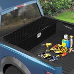 YITAMOTOR Heavy Duty Aluminum Truck Bed Tool Boxes 49 Inch with Sliding Shelf, Diamond Plate ToolBox for Pick Up Truck RV Trailer, Chest Storage Organizer with Lock and Keys