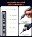 AXTH 76in1 Mini Electric Screwdriver, [Bearing Steel] Magnetic Power Precision Screw driver Set, Rechargeable Tiny Cordless Repair Tool Kit, for Eyeglass, Watch, Computer, Ring Doorbell, PS5, More