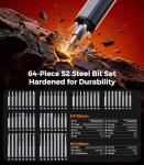 AXTH 76in1 Mini Electric Screwdriver, [Bearing Steel] Magnetic Power Precision Screw driver Set, Rechargeable Tiny Cordless Repair Tool Kit, for Eyeglass, Watch, Computer, Ring Doorbell, PS5, More