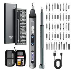 72 in 1 Electric Screwdriver Kit, 3.7V Dual-Head Precision Screwdriver Set with 3.5N.m Manual Screwdriver and 0.3N.m Mini Electric Screwdriver, Magnetic Case for Repair Cameras, Laptops, DIY Kits