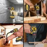 KELNOW 21V Brushless Cordless Drill Set, PowerDrill with Battery and Charger, 3/8-Inch Metal Keyless Chuck ElectricDrill, 25+1 Position, 2 Speed, 87pcs Drill kit Tool Drills for DIY Projects