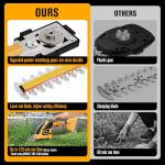 HEINPRO Hedge Trimmer Cordless Compatible with DEWALT 20V MAX Battery (No Battery), Electric Hedge Trimmer Cordless Grass Trimmer, Bush Trimmer Grass Shears Handheld for Yard, Garden, Lawn