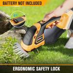 HEINPRO Hedge Trimmer Cordless Compatible with DEWALT 20V MAX Battery (No Battery), Electric Hedge Trimmer Cordless Grass Trimmer, Bush Trimmer Grass Shears Handheld for Yard, Garden, Lawn