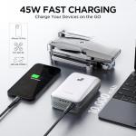 Litheli 20V Cordless Drill Driver Set, Electric Power Drill with 2 Variable Speed Settings, 1/2 Inch Keyless Chuck, 21+1 Clutch Settings with Maximum Torque of 443 In-lbs