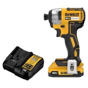 DEWALT 20V MAX Impact Driver, 1/4 Inch, Battery and Charger Included (DCF787D1)