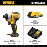 DEWALT 20V MAX Impact Driver, 1/4 Inch, Battery and Charger Included (DCF787D1)