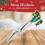 DURATECH 6-1/2Inch Long Nose Locking Pliers, Premium Cr-V Construction, Long Nose Pliers with Wire Cutter for Easy Access to Hard to Reach Areas