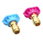 M MINGLE Second Story Quick-Connect Nozzle Tips for Power Washer, Soap and Rinse Jet Stream, Long Range Nozzle,1/4 Inch, 4000PSI, 2-Pack