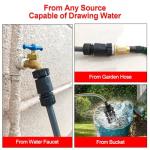 Cordless Pressure Washer with Faucet & Garden Hose Connector, 2 X 5.0AH Batteries, 2000PSI MAX Portable Pressure Washer with Brushless Motor, 4 Speed Adjustment LCD Touch Screen, 6-in-1 Nozzle