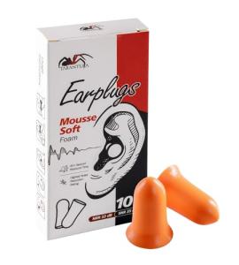 Tarantula 10 Pairs 33 NRR Soft Foam Ear Plugs, Noise Cancelling for Snoring, Loud Noise, Travel, Concerts, Construction, Studying, Work, Shooting – Disposable Hearing Protection, Orange