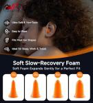 Tarantula 10 Pairs 33 NRR Soft Foam Ear Plugs, Noise Cancelling for Snoring, Loud Noise, Travel, Concerts, Construction, Studying, Work, Shooting – Disposable Hearing Protection, Orange