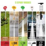 4800PSI Electric Pressure Washer- 4.0GPM High Power Washer with 33FT Hose Reel, 4 Spray Tips and Soap Bottle for Car Washing, Fence Cleaning, Patio Maintenance（Upgraded） (Green)