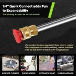 4800PSI Electric Pressure Washer- 4.0GPM High Power Washer with 33FT Hose Reel, 4 Spray Tips and Soap Bottle for Car Washing, Fence Cleaning, Patio Maintenance（Upgraded） (Green)